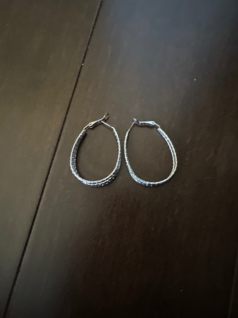 Silver earrings